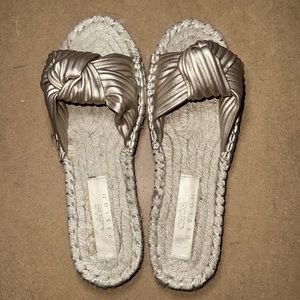 Asos knotted espadrille mules